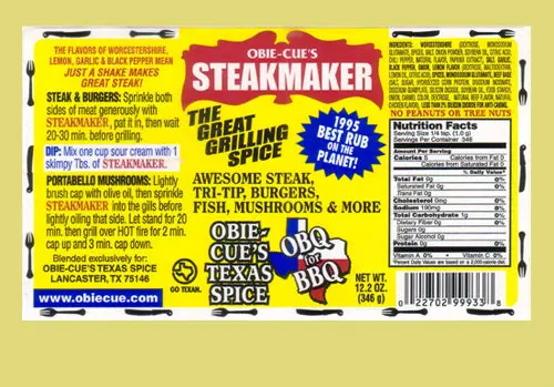 Obie Cue’S Steakmaker Rub 1