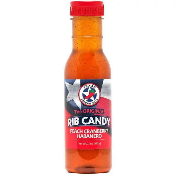 Texas Pepper Jelly Peach Cranberry Habanero Rib Candy 1