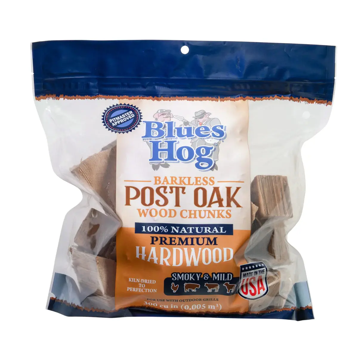 Blues Hog Post Oak Wood Chunks (300Cu/In) 1