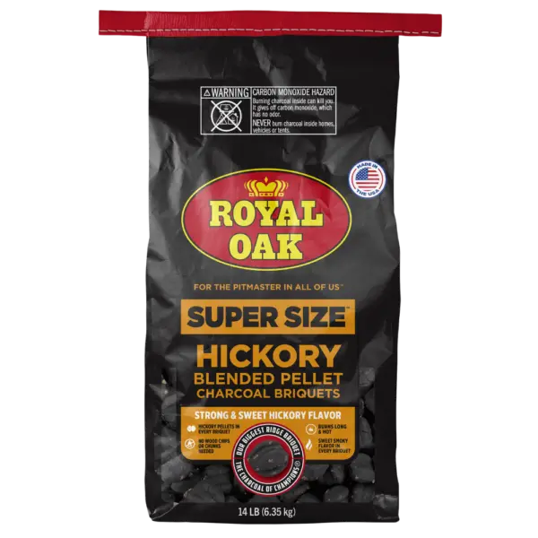 Royal Oak® Super Size™ Hickory Pellet Infused Charcoal Briquets 1