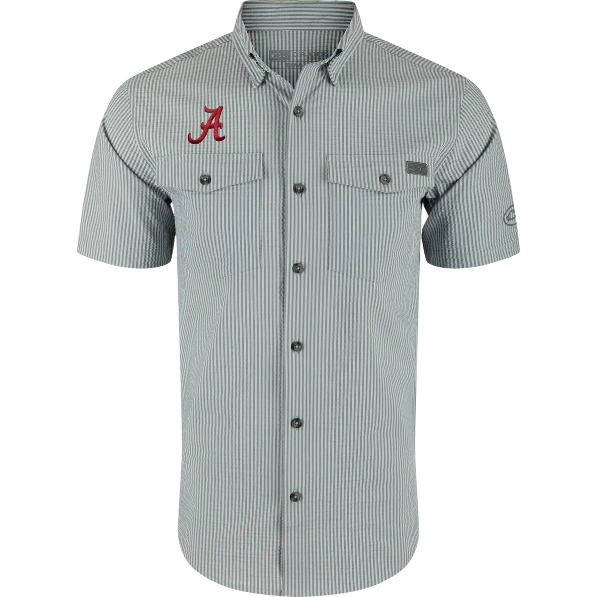 Alabama Frat Seersucker Short Sleeve Shirt 1
