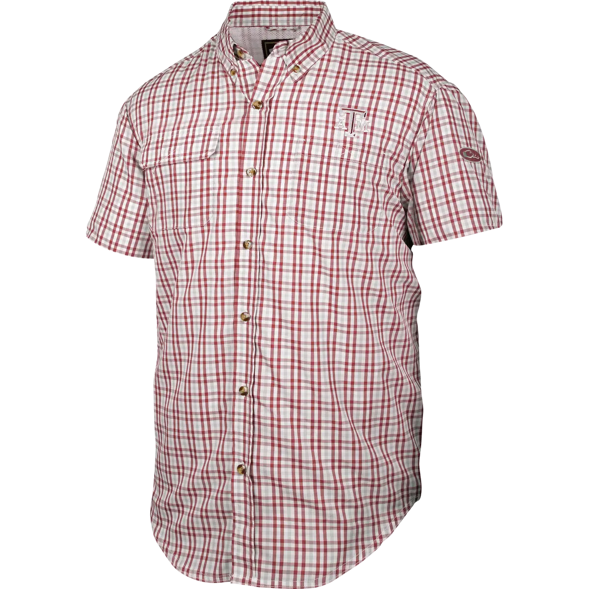 Texas A&M Gingham Plaid Wingshooter's Shirt S/S 1