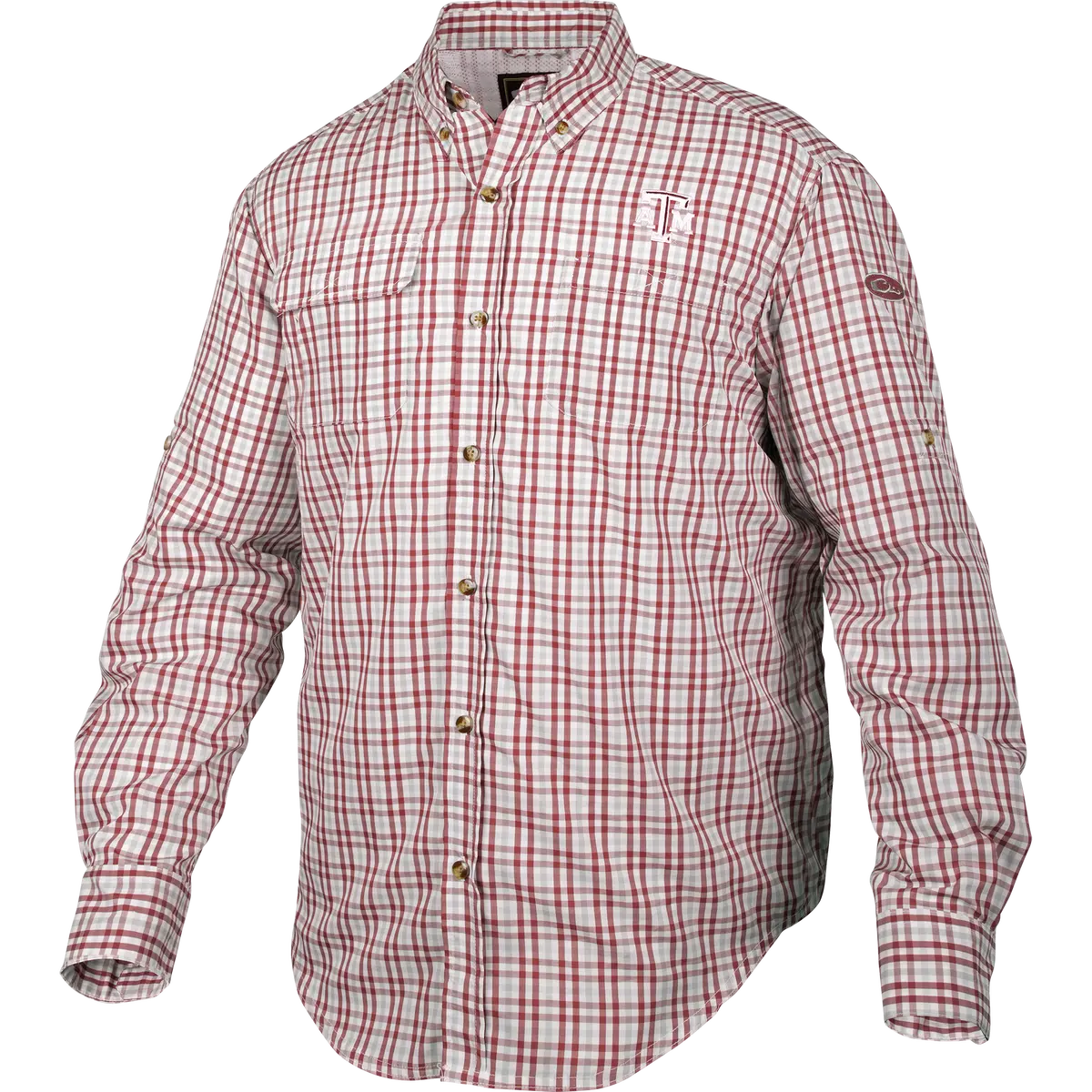 Texas A&M Gingham Plaid Wingshooter's Shirt L/S 1