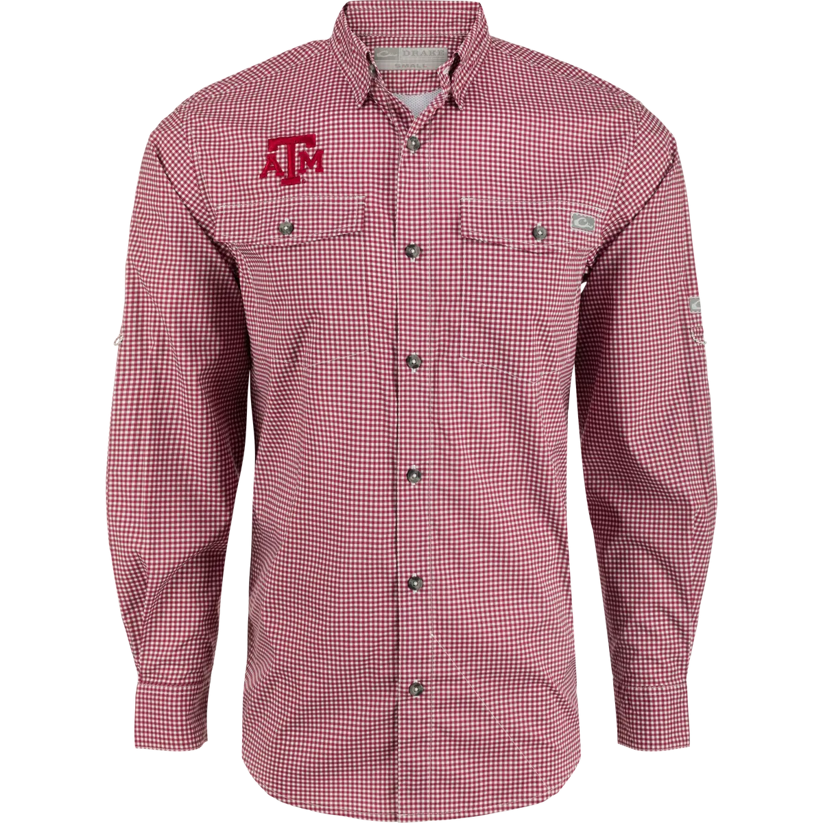 Texas A&M Frat Gingham Long Sleeve Shirt 1