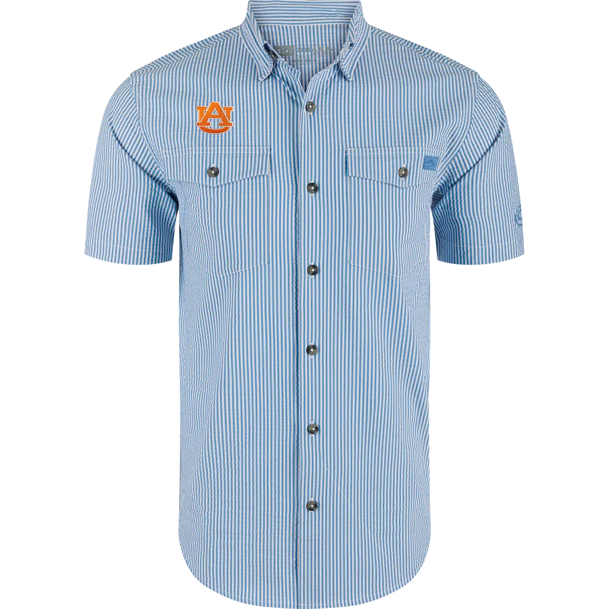 Auburn Frat Seersucker Short Sleeve Shirt 1