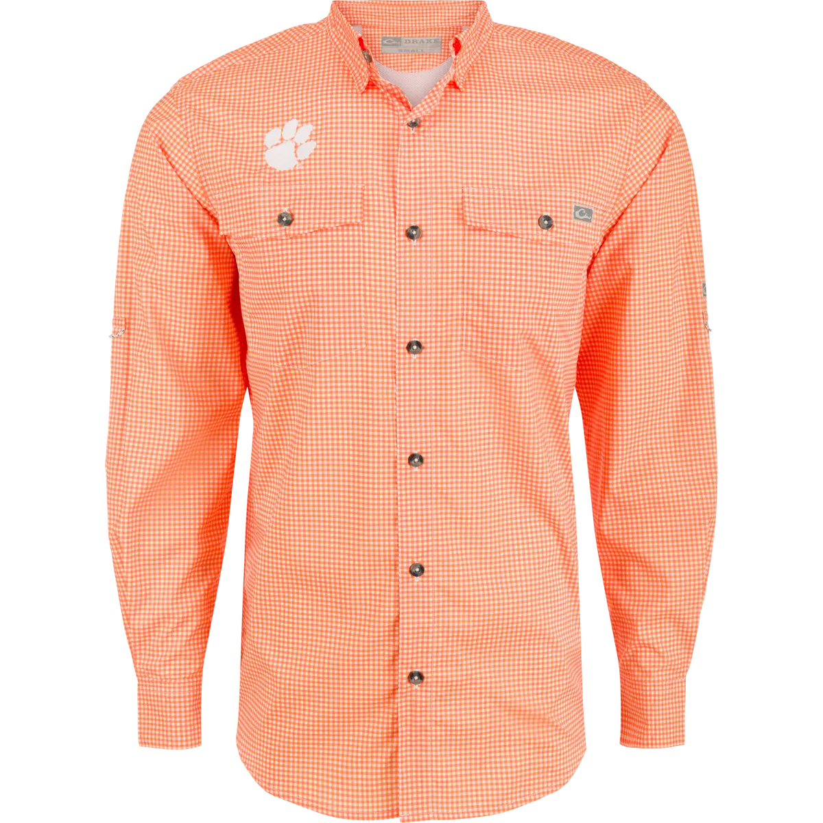 Clemson Frat Gingham Long Sleeve Shirt 1