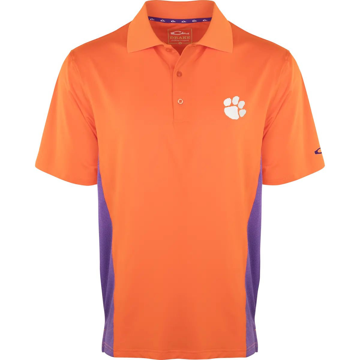 Clemson Performance Polo With Mesh Sides 1
