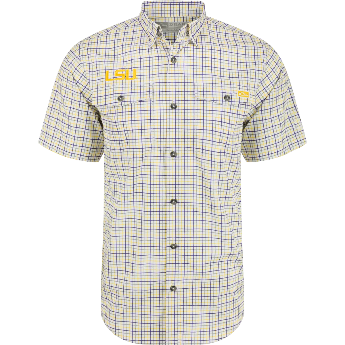 Lsu Frat Tattersall Short Sleeve Shirt 1