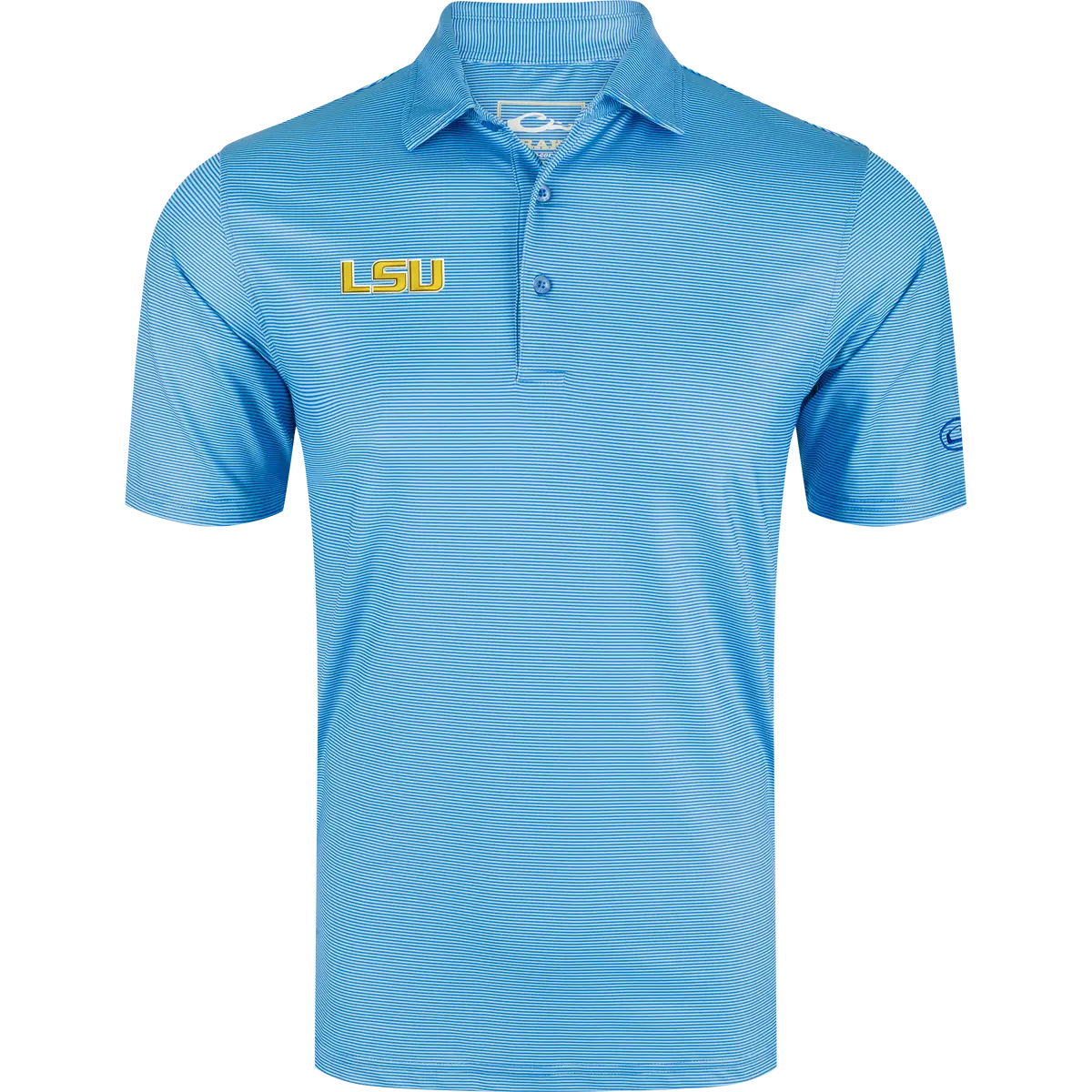 Lsu Chalk Stripe Polo 1