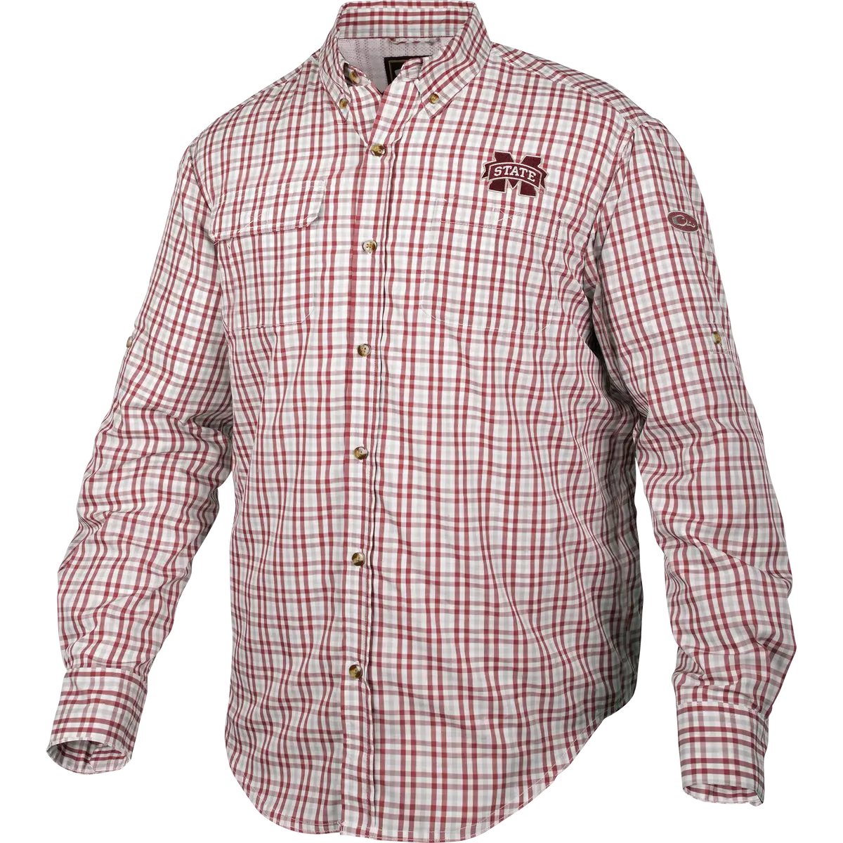 Mississippi State Gingham Plaid Wingshooter's Shirt L/S 1