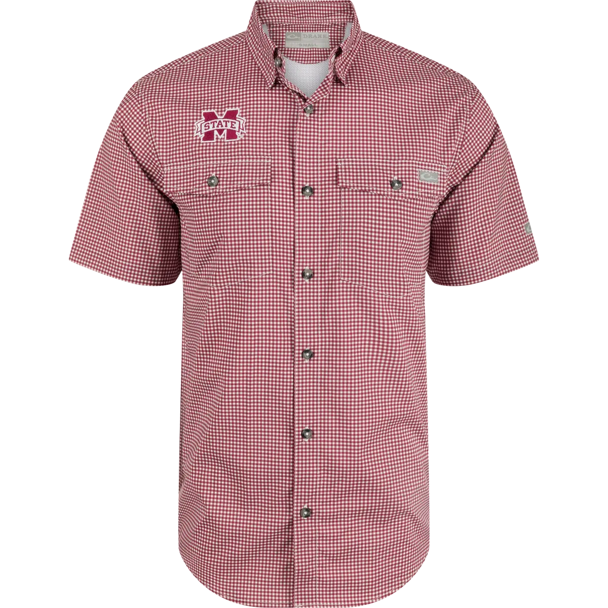Mississippi State Frat Gingham Short Sleeve Shirt 1