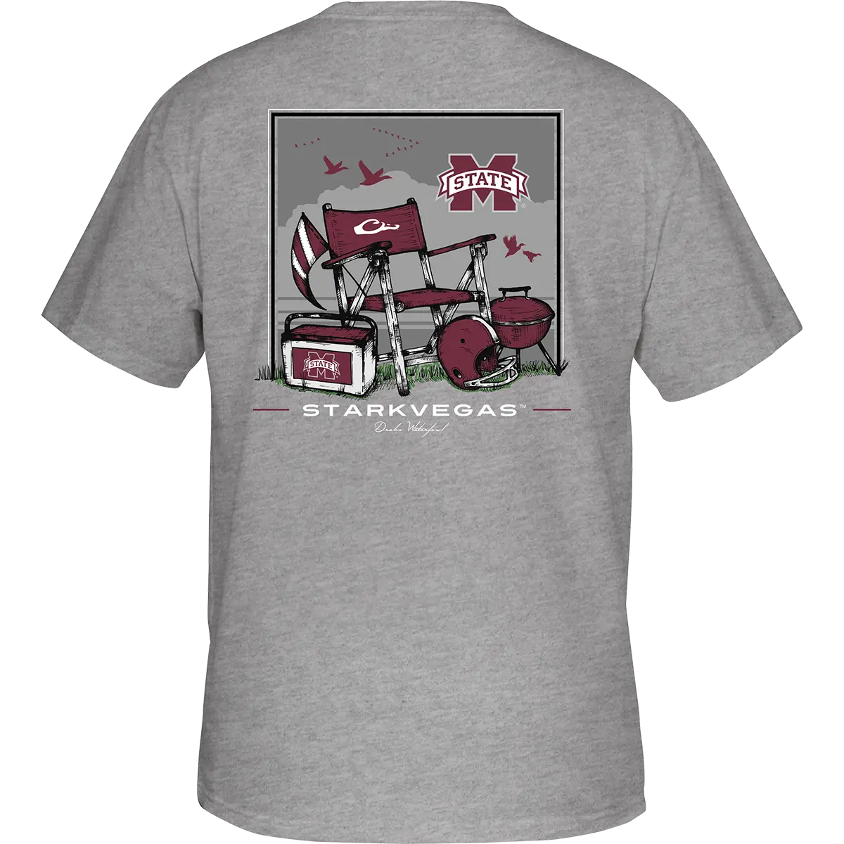 Mississippi State Beach T-Shirt 1