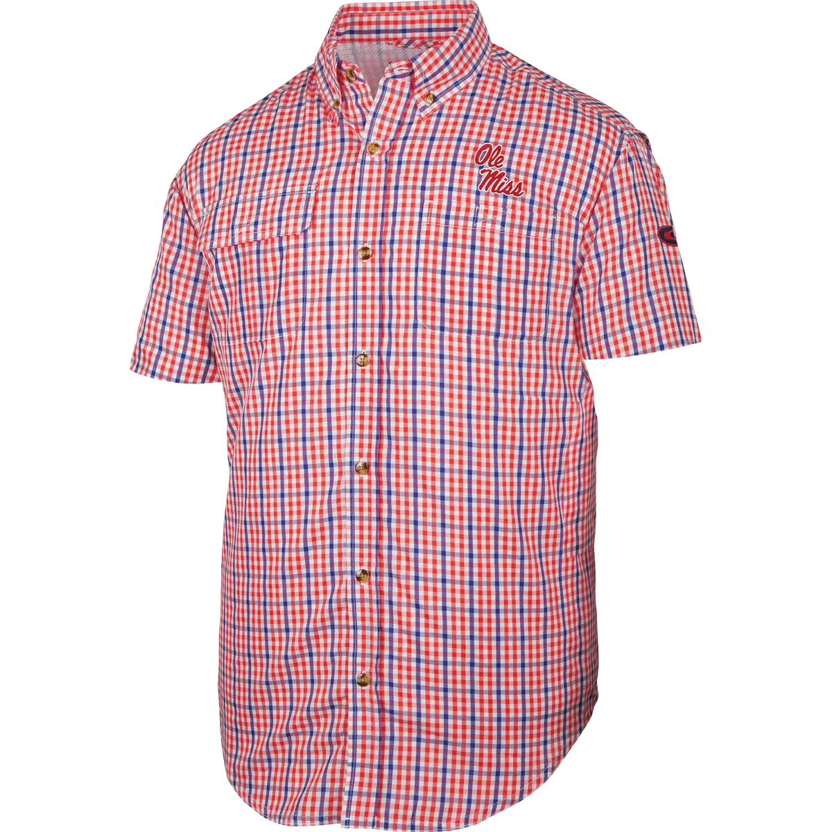 Ole Miss Gingham Plaid Wingshooter's Shirt S/S 1