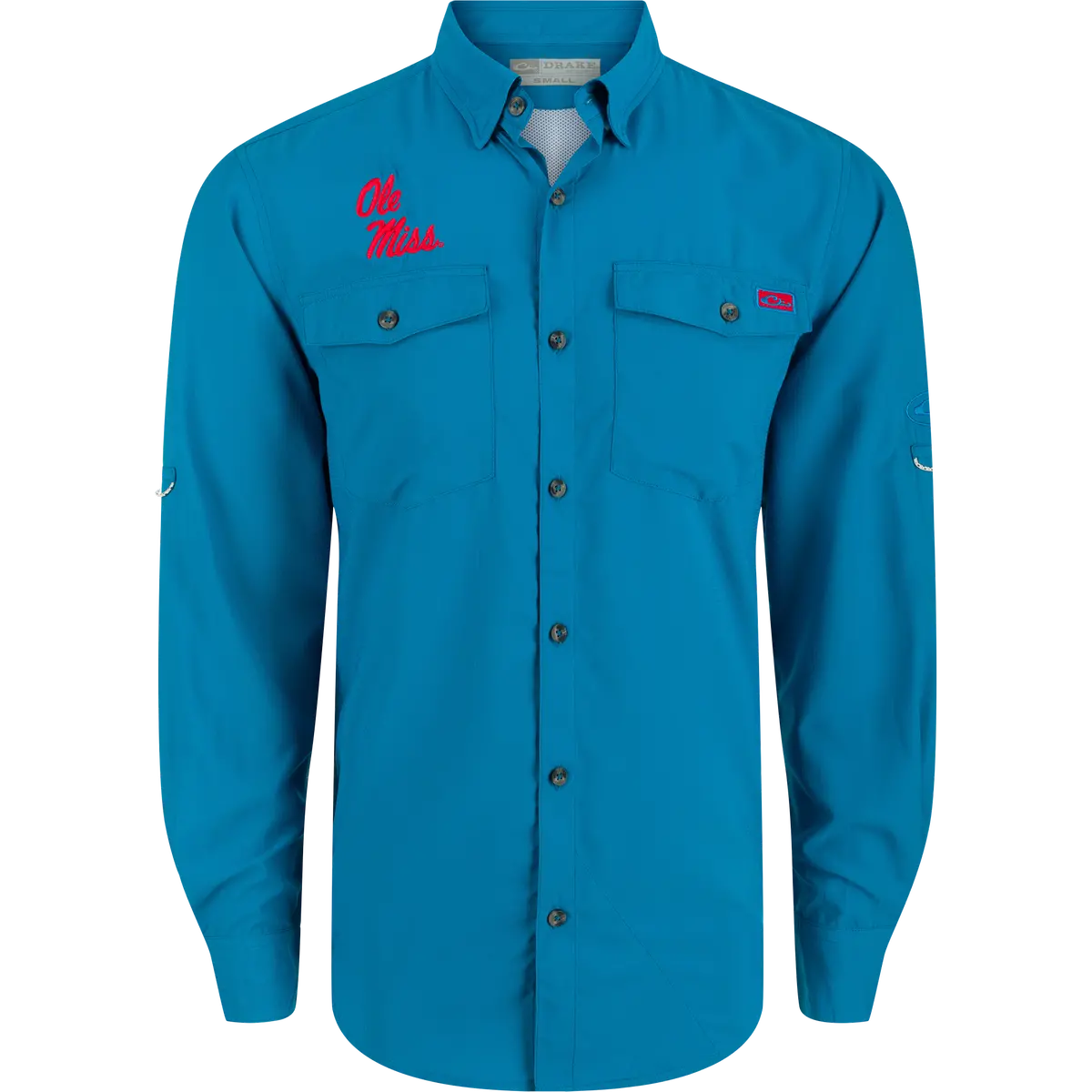 Ole Miss Frat Dobby Long Sleeve Shirt 1