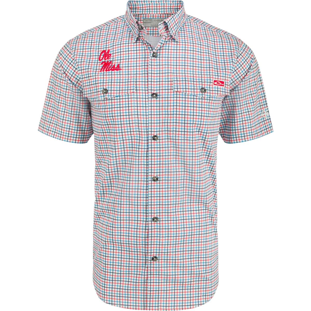 Ole Miss Frat Tattersall Short Sleeve Shirt 1