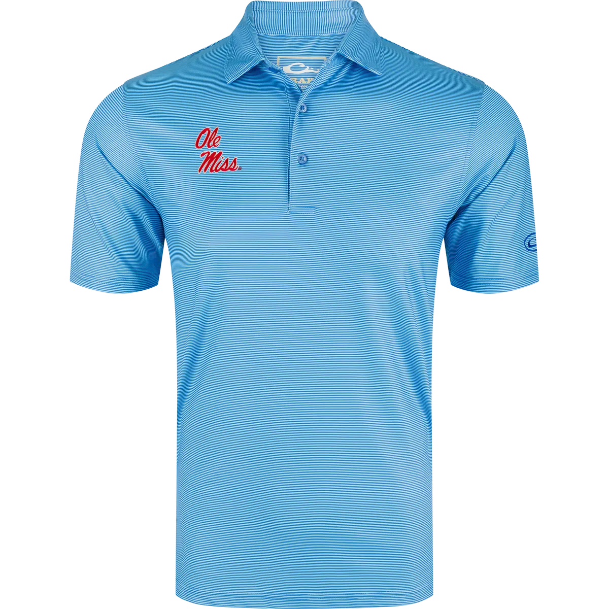 Ole Miss Chalk Stripe Polo 1