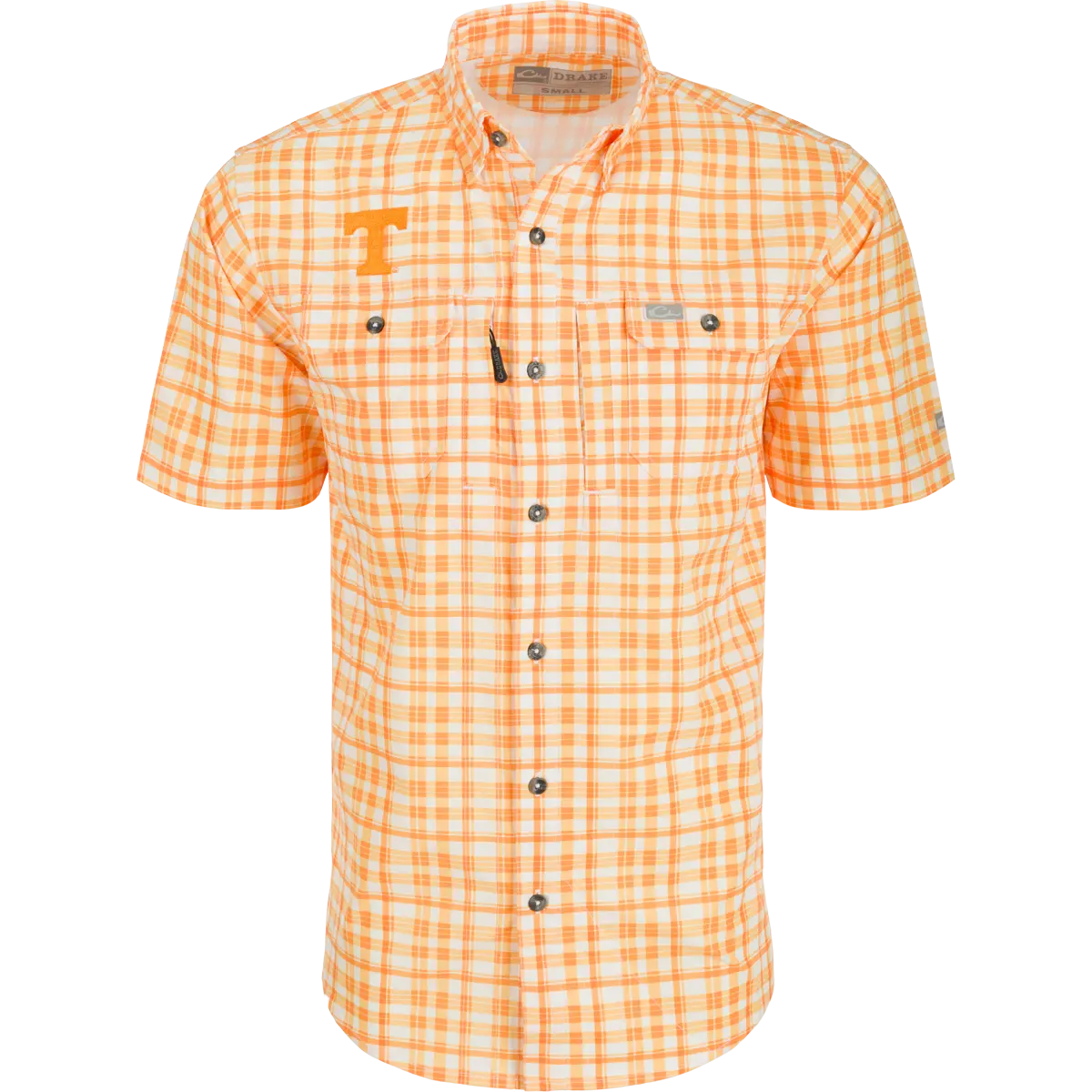 Tennessee Hunter Creek Windowpane Plaid Short Sleeve Shirt 1