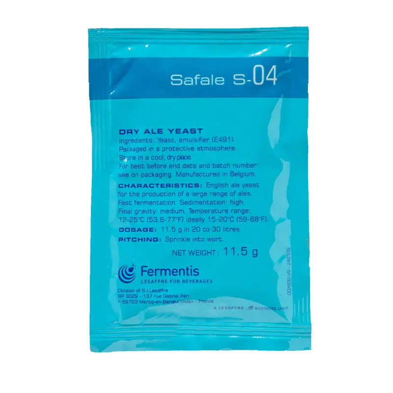 Fermentis Safale S-04 Dry Ale Yeast 1