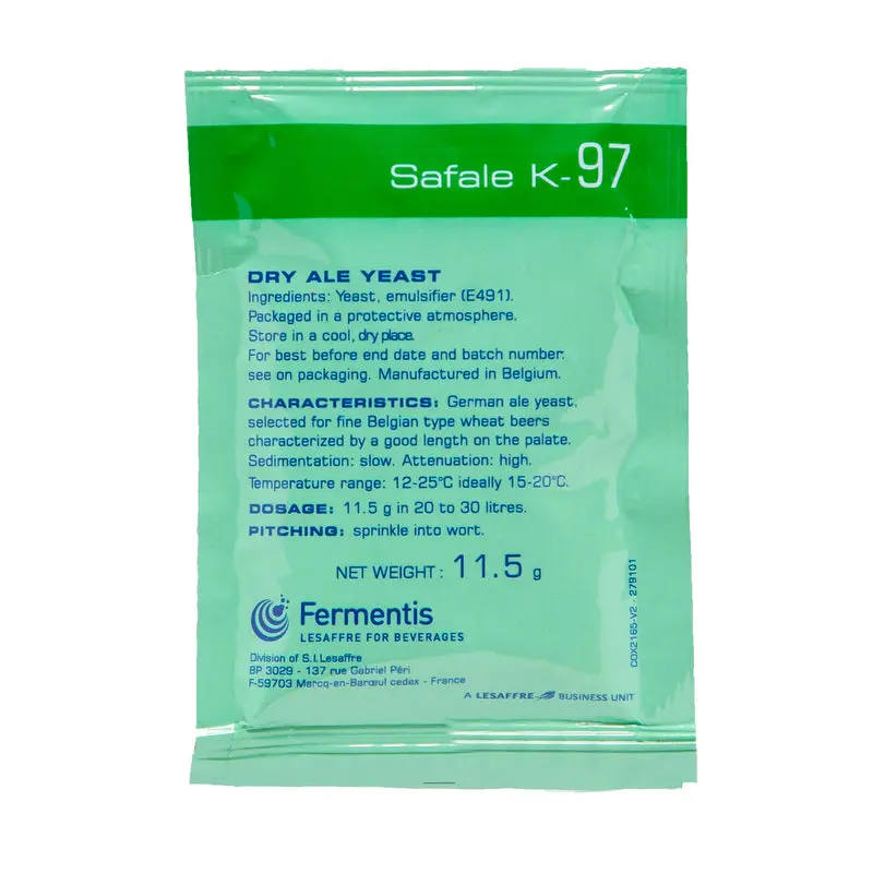 Fermentis Safale K-97 German Ale Dry Yeast 11.5G 1