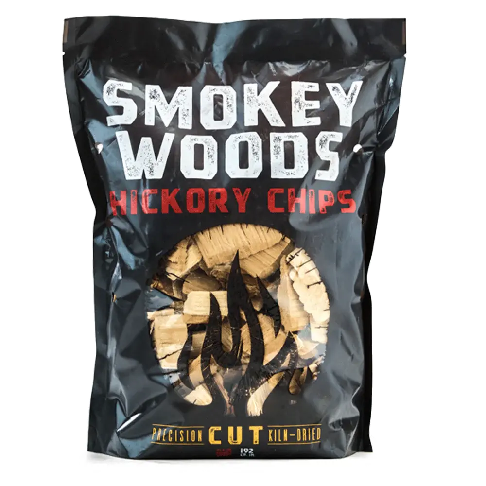 Smokey Woods™ Bagged Hickory Wood Chips - 192 Cu. In. 1