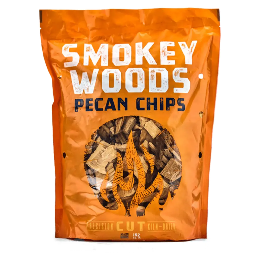 Smokey Woods™ Bagged Pecan Wood Chips - 192 Cu. In. 1