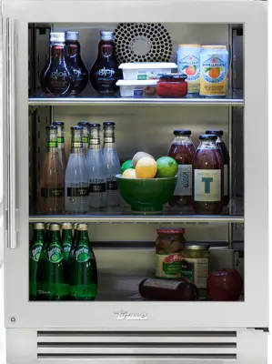 True Residential Under Counter Stainless Glass - 2 Glass Shelves, 1 Wine & Floor Cradle- Specify Hinge Right (R) Or Left (L) 1
