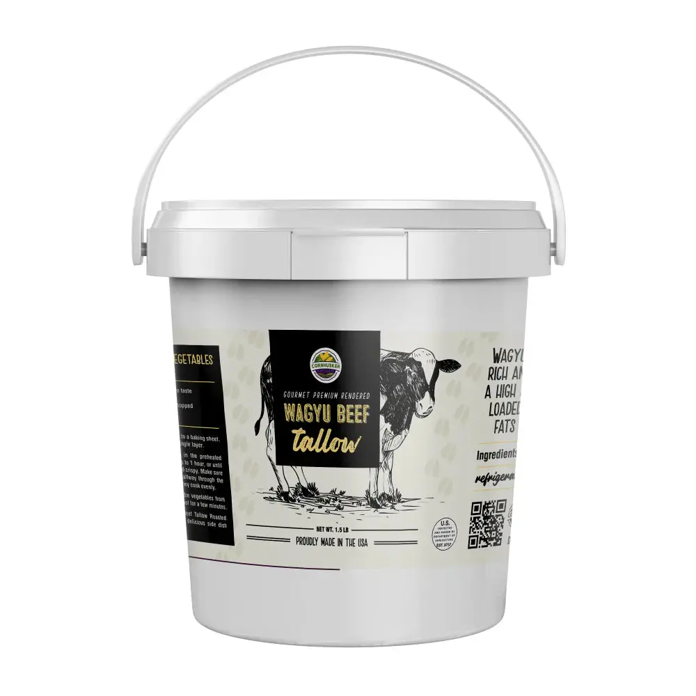 Cornhusker Kitchen Premium Rendered Wagyu Beef Tallow (1.5Lbs) 1