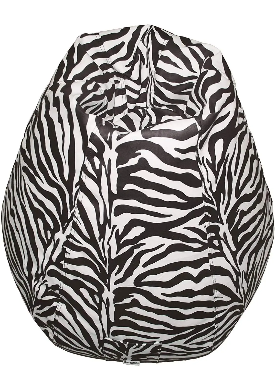 Boscoman - Teen Pearshaped Animal Print Zebra Beanbag Chair - Cover Only 1
