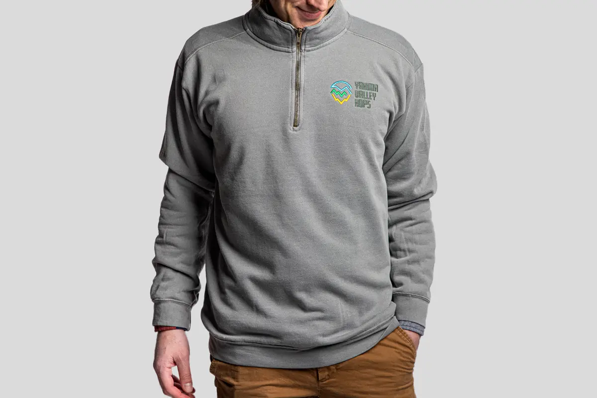 Cozy Embroidered Quarter-Zip 1