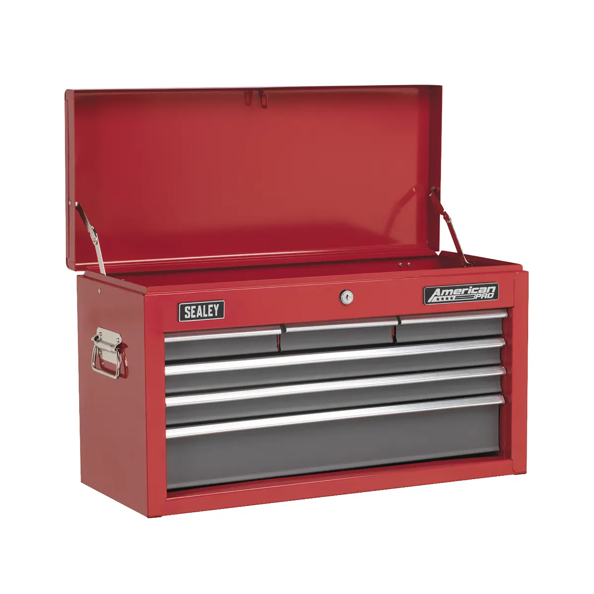 American Pro American Pro® Topchest 6 Drawer - Red/Grey Ap2201bb 1