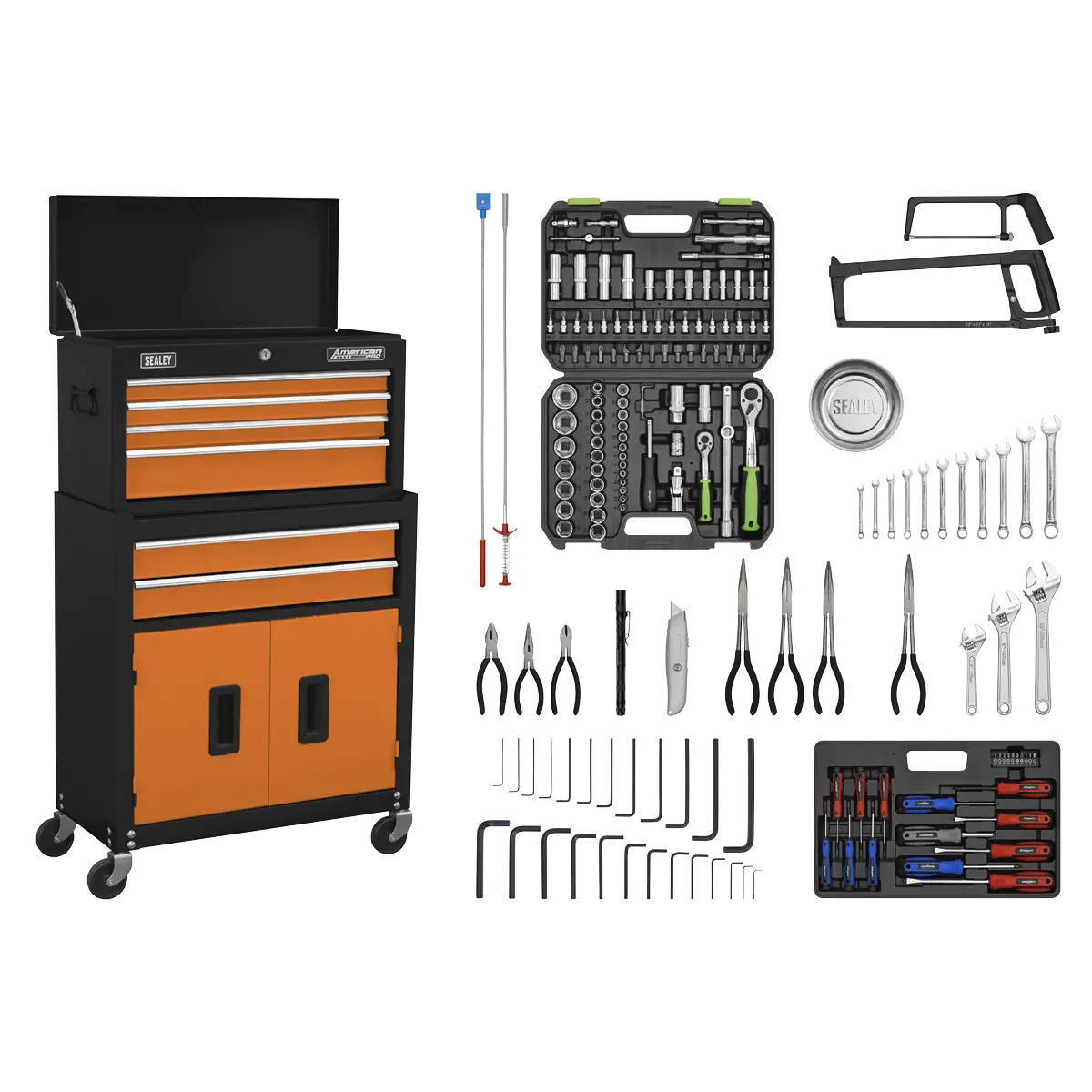 American Pro American Pro Topchest  Rollcab Combination 6 Drawer With 170Pc Too… 1