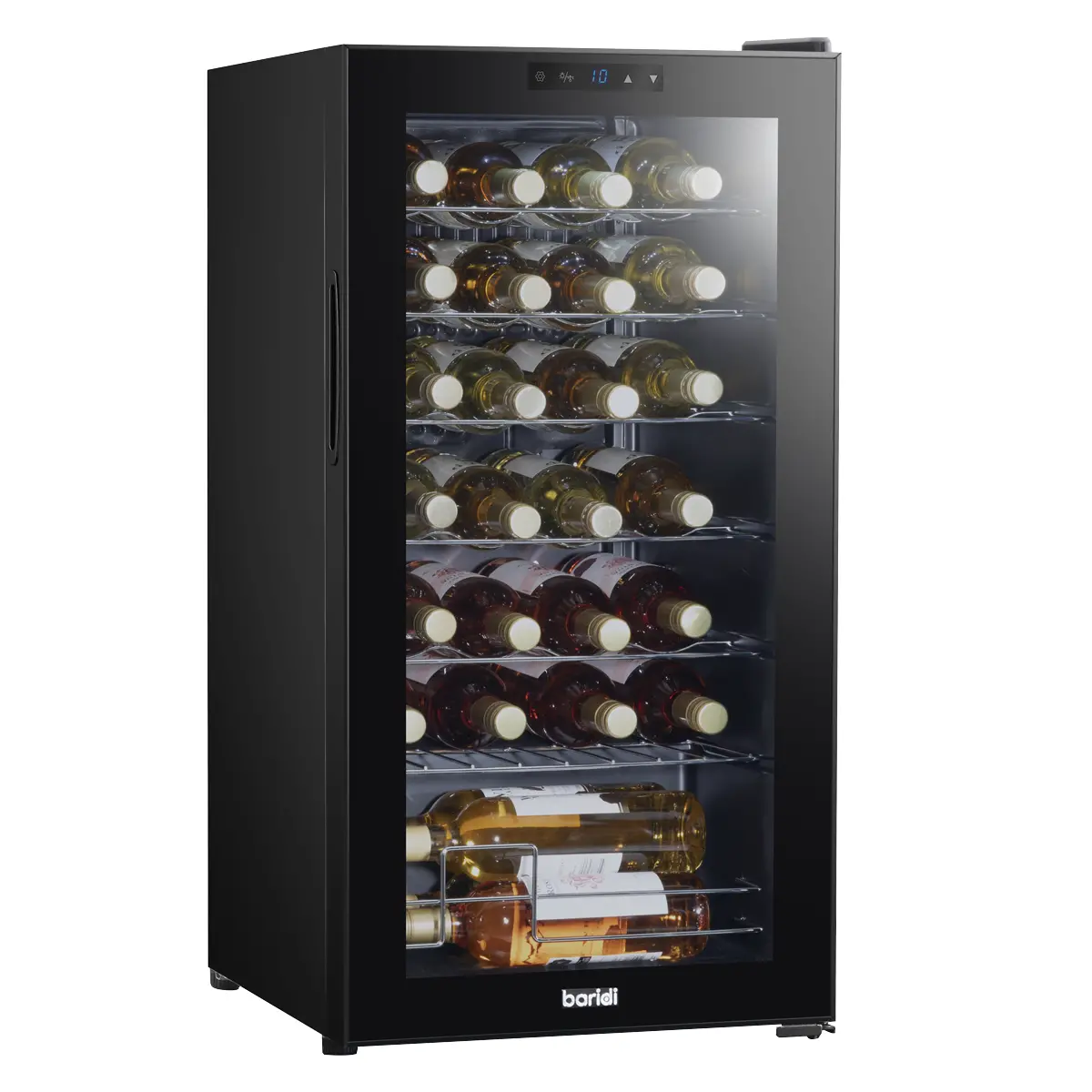 Baridi 28 Bottle Tabletop Wine Fridge & Cooler Dh10 1