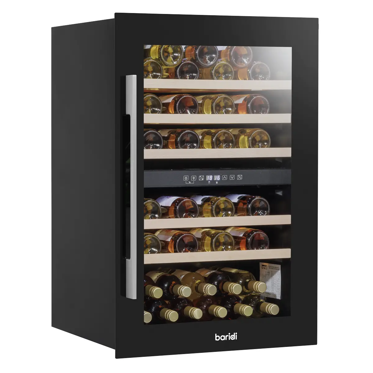 Baridi 57 Bottle Dual Zone Wine Fridge & Cooler 60Cm Dh118 1