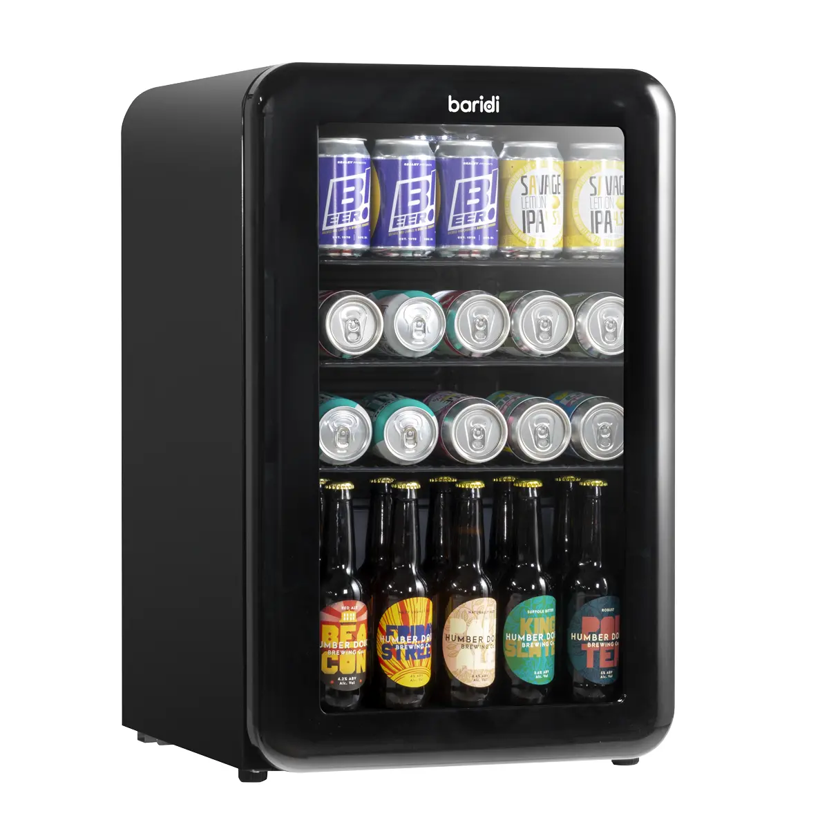 Baridi Retro Style Drinks/Beer & Wine Fridge 70L Capacity Dh222 1