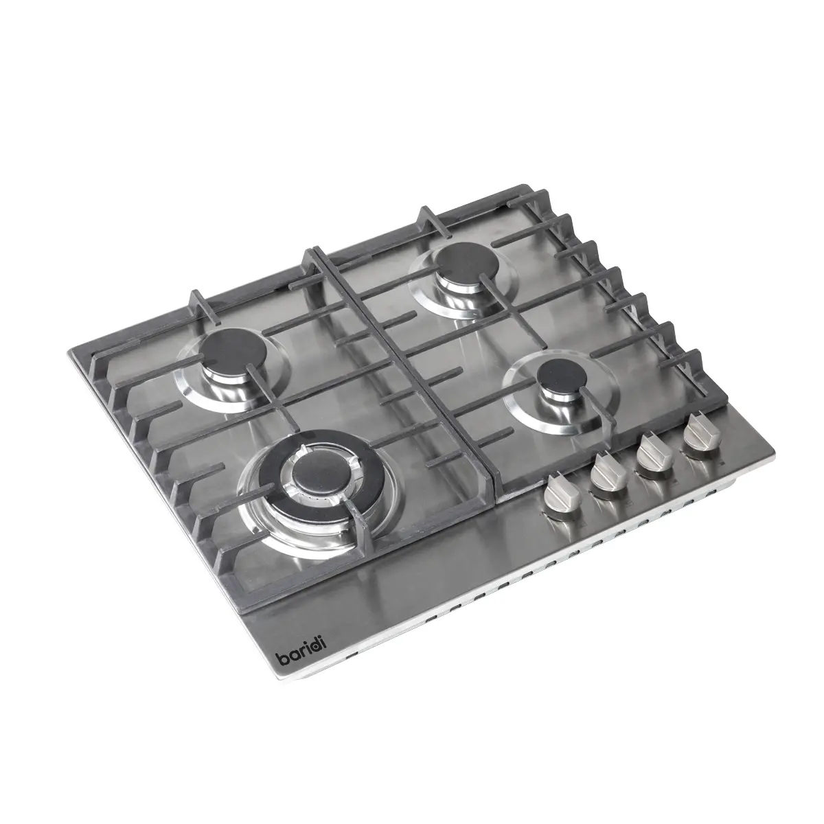 Baridi Gas Hob With 4 Cooking Zones 60Cm - Stainless Steel Dh225 1