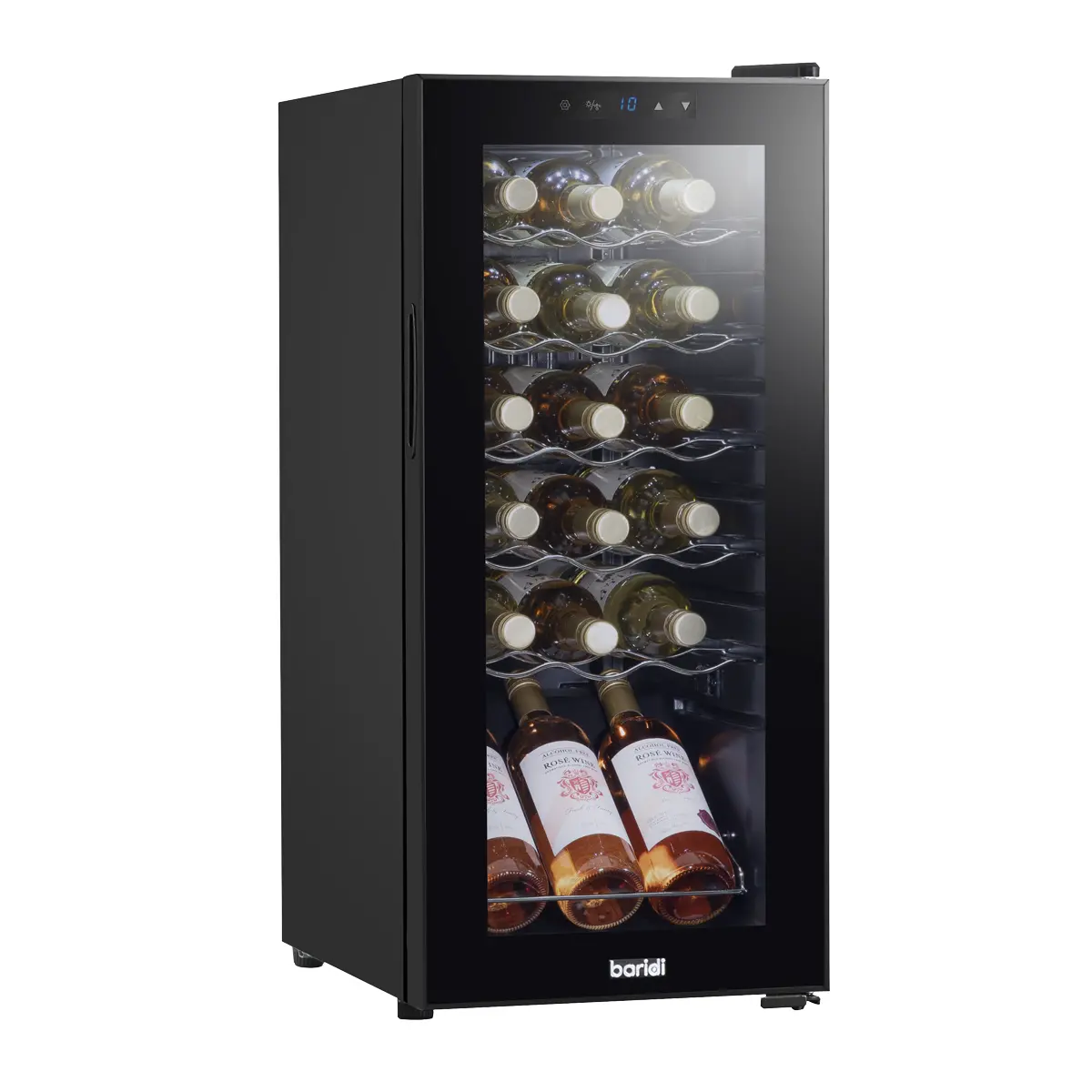 Baridi 18 Bottle Wine Fridge & Cooler - Black Dh6 1