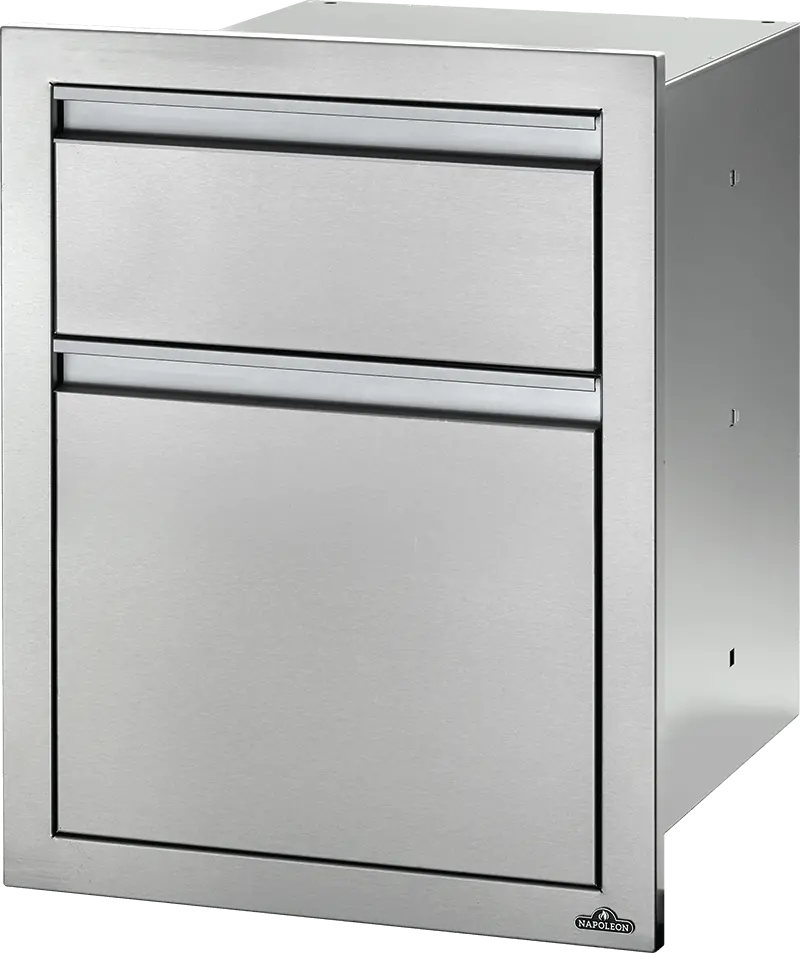 Napoleon Grills Built-In 18" X 24" Double Drawer: Waste Bin 1