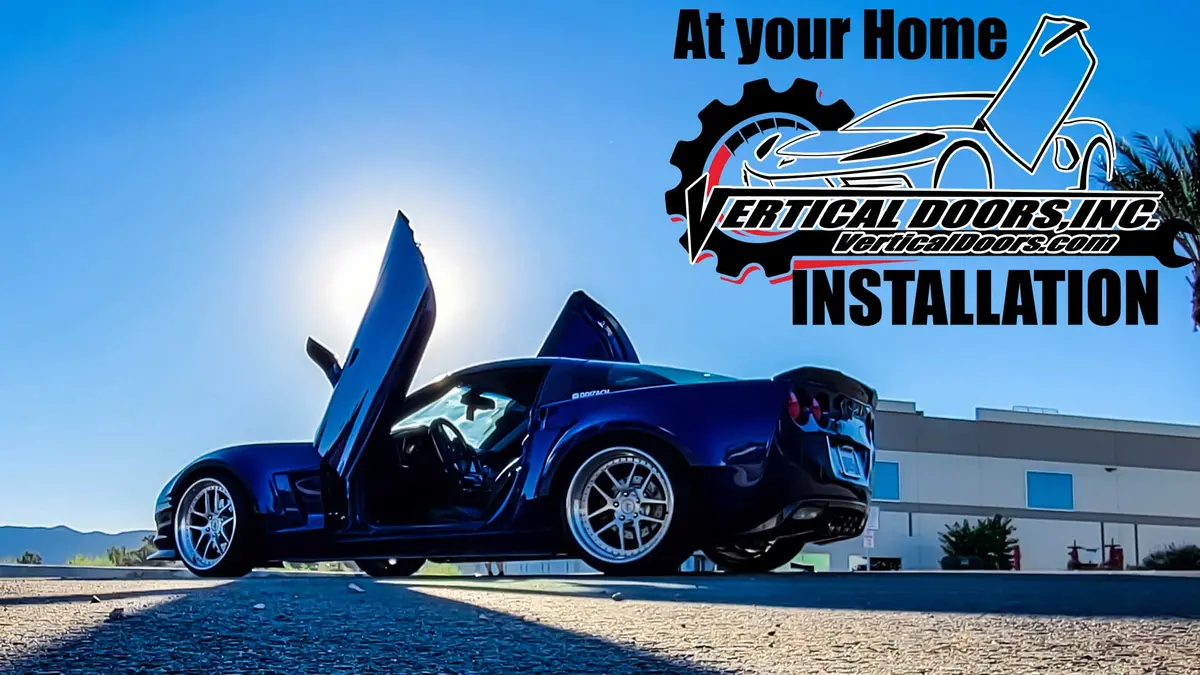 Vertical Doors Kit Compatible Chevrolet Corvette C6 2005-2013 + At Your Home Installation 1