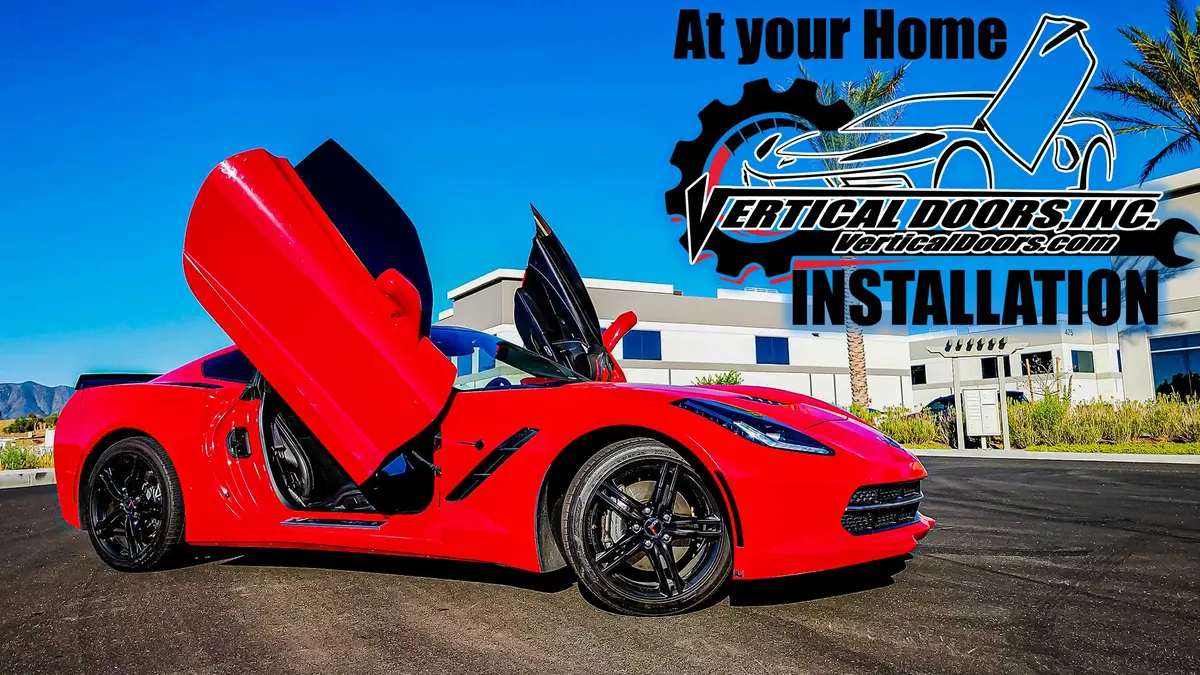 Vertical Doors Kit Compatible Chevrolet Corvette C7 2014-2019 + At Your Home Installation 1