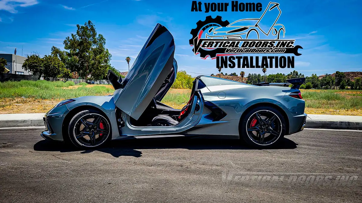 Vertical Doors Kit Compatible Chevrolet Corvette C8 2020-2026 + At Your Home Installation 1