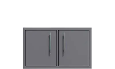 Challenger Designs Canyon Series Double Door Under Grill Access Kitchen Cabinet - Fully Enclosed 1