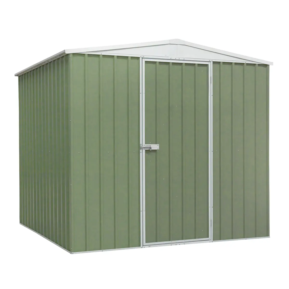 Dellonda Galvanized Steel Storage Shed With Apex Style Roof 230 X 230 X 220Cm - Green Dg115 1