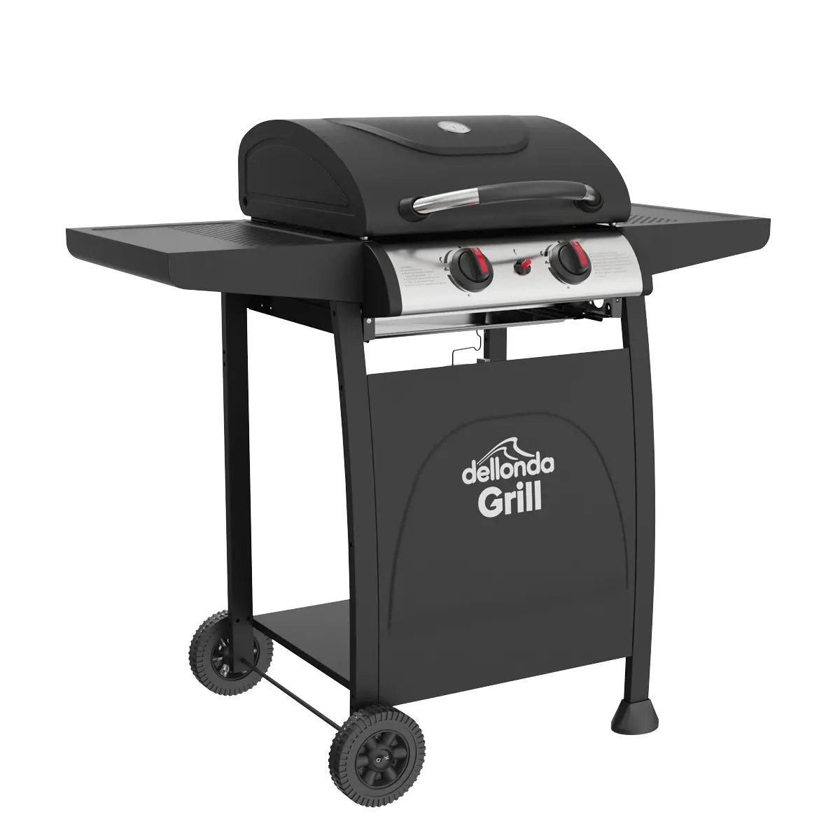 Dellonda 2 Burner Gas Bbq Grill With Piezo Ignition & Thermometer Dg13 1