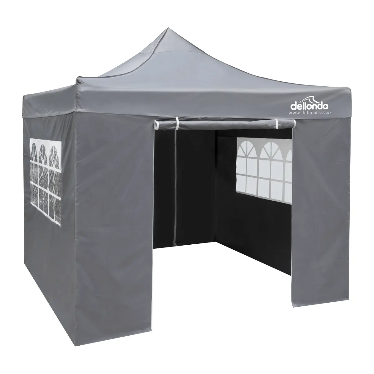 Dellonda Premium 3X3m Pop-Up Gazebo  Side Walls Pvc Coated Water-Resistant Fabr… 1