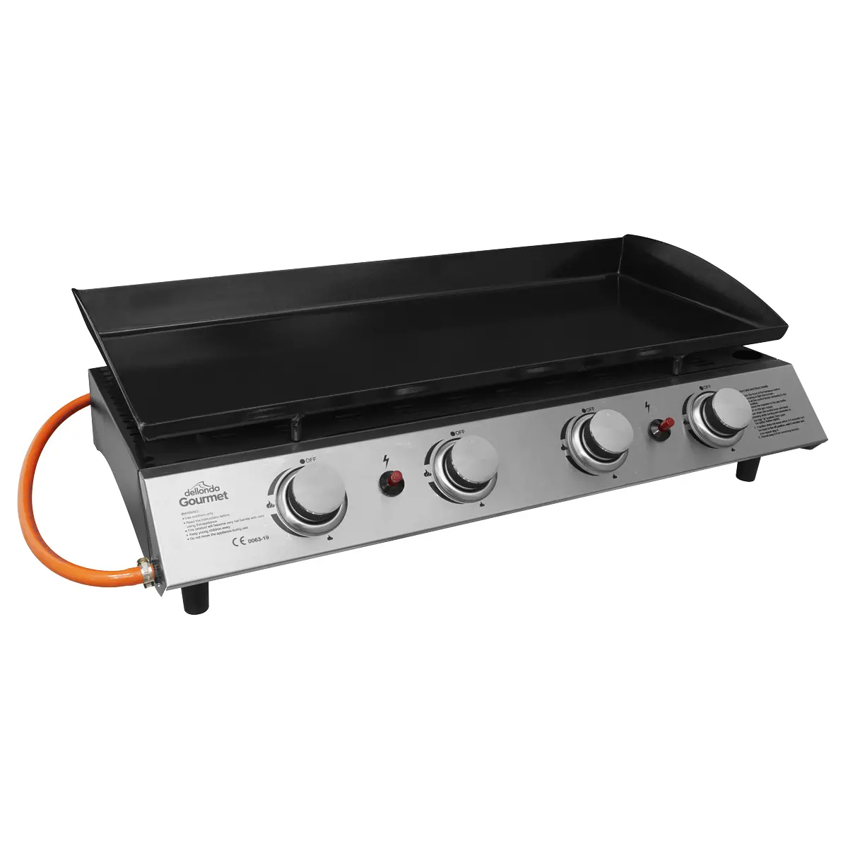 Dellonda 4 Burner Portable Gas Plancha Dg23 1