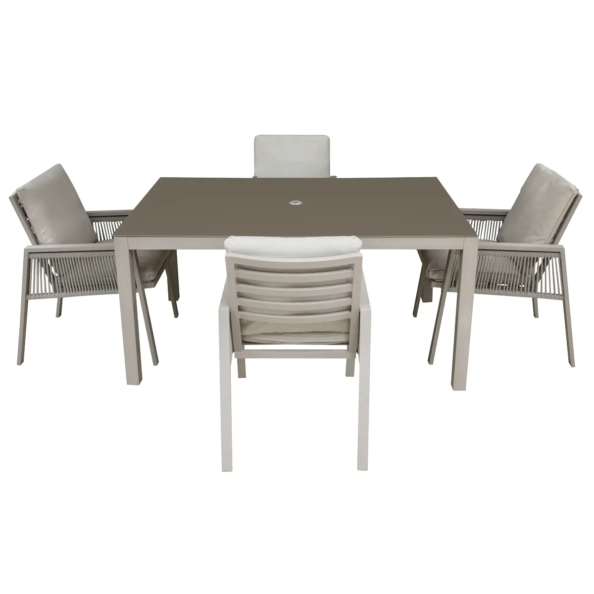 Dellonda Fusion Outdoor Dining Set 5Pc Dg275 1
