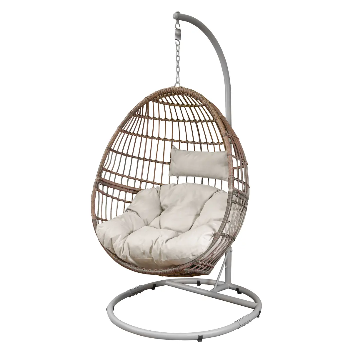 Dellonda Single Swinging Egg Chair With Cushion Dg60 1