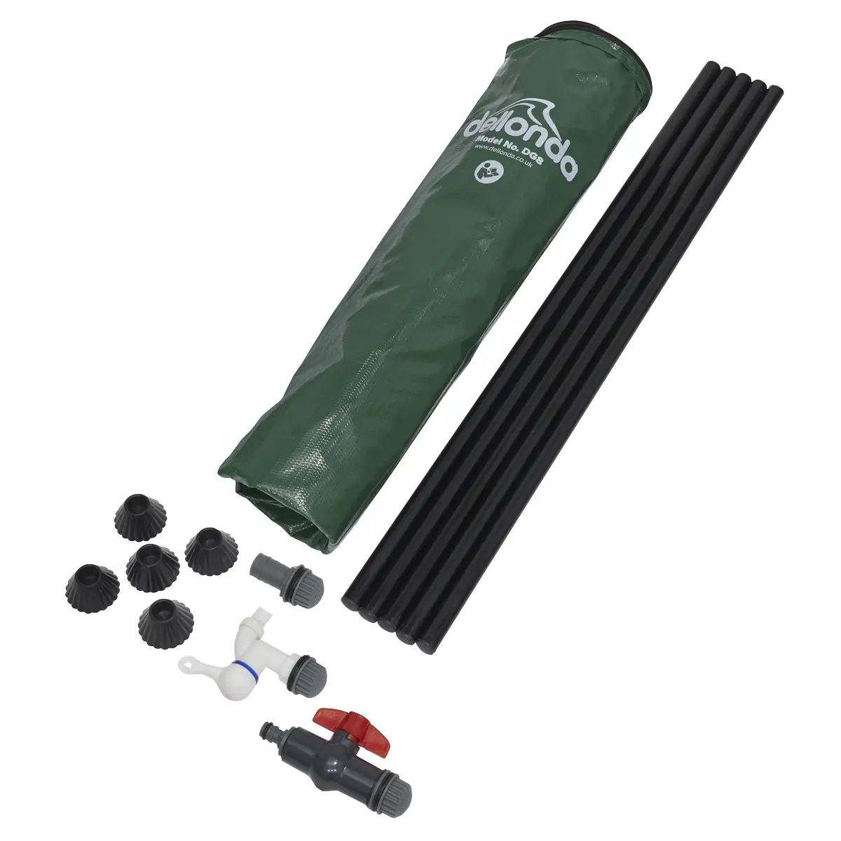 Dellonda Collapsible Pvc Garden Water Butt With Zipped Lid & Drain Tap 100L Dg8 2