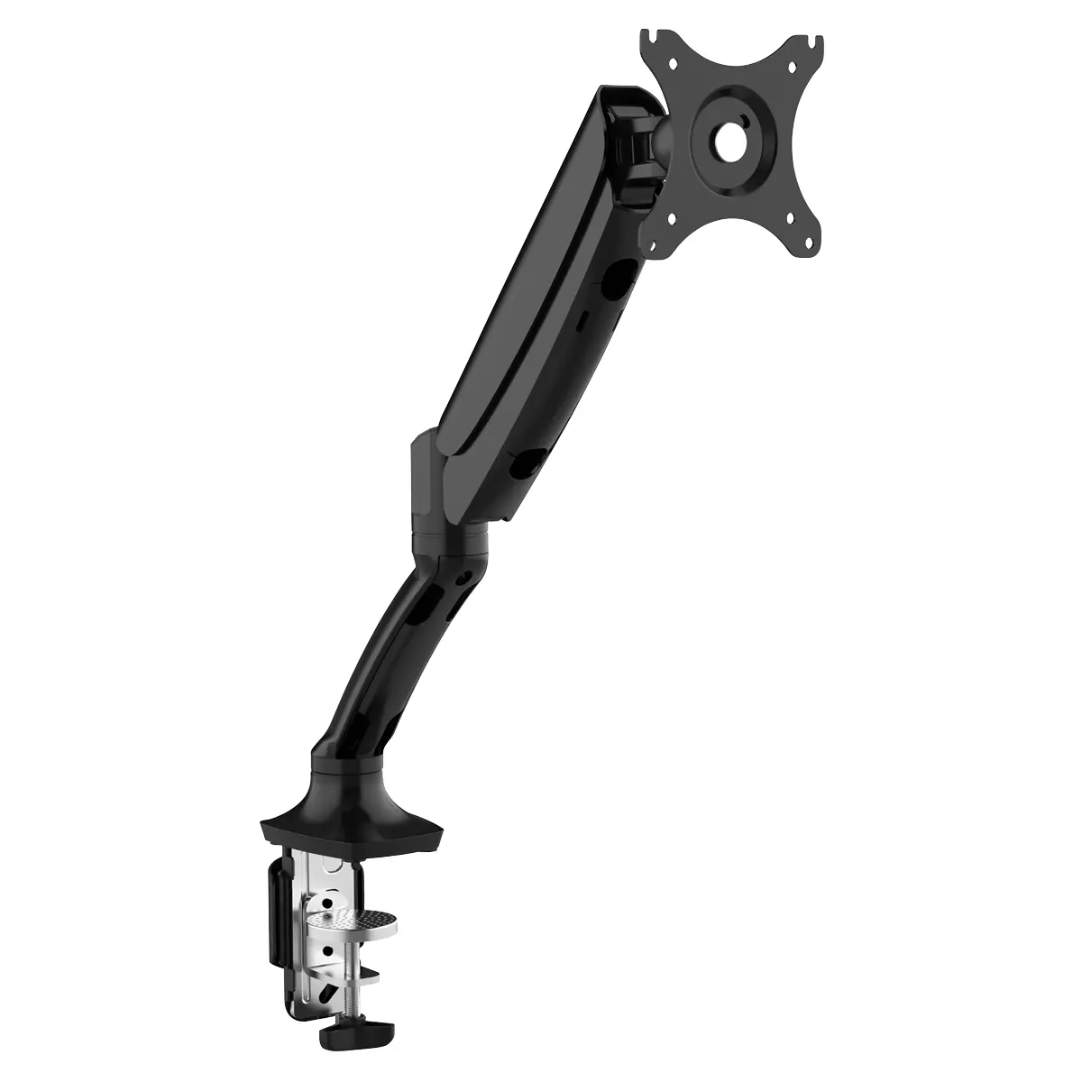 Dellonda Adjustable Single Monitor Arm With 360° Rotation - Black Dh24 1