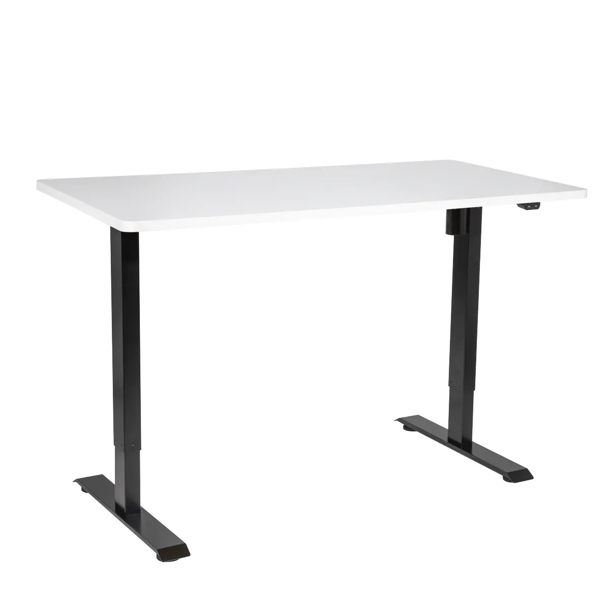Dellonda Single Motor Ultra-Quiet Adjustable-Height Electric Sit/Stand Desk - White Desktop Dh36 1